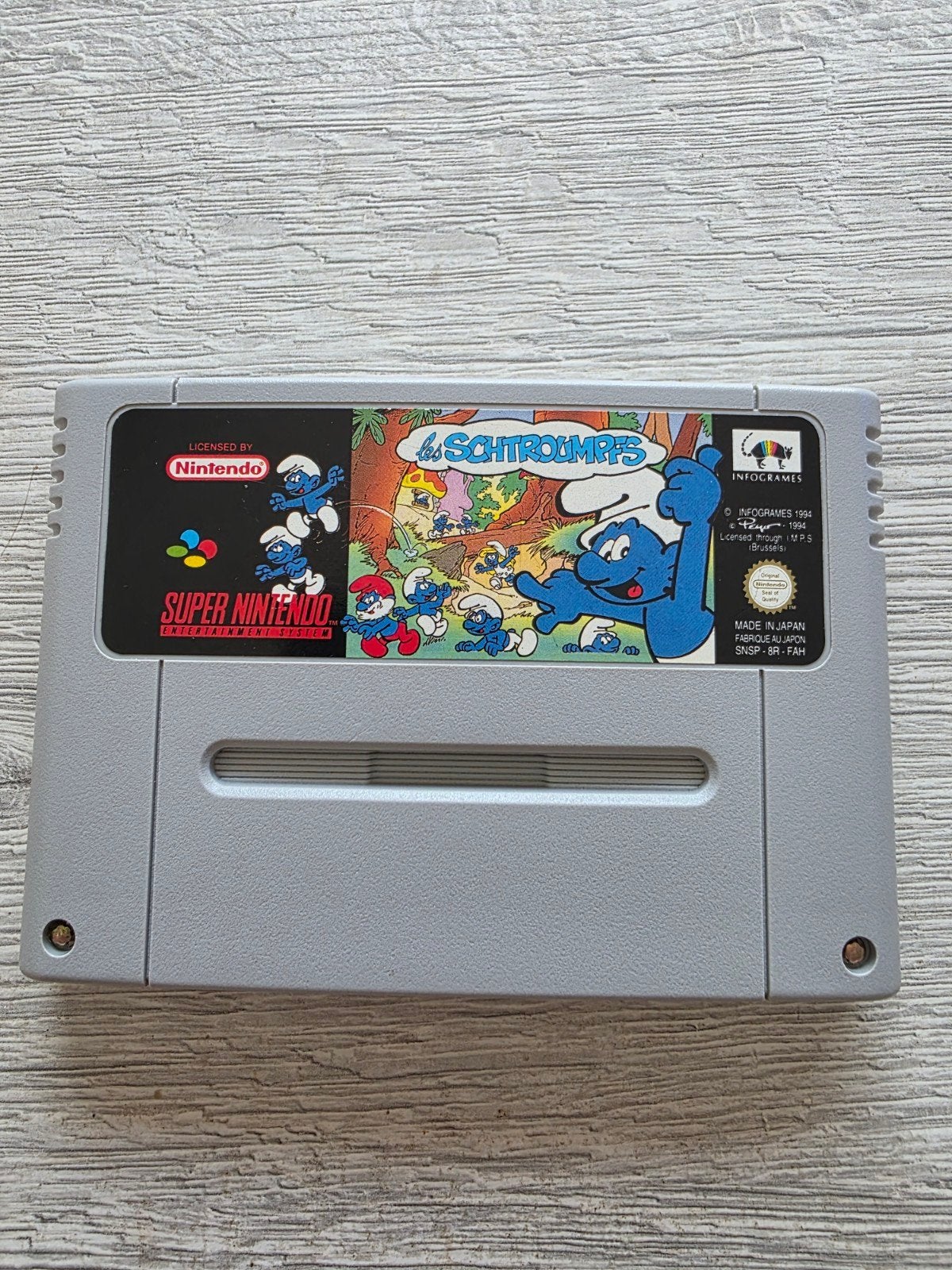 Les Schtroumpfs Super Nintendo SNES, 1 joueur, Enlèvement ou Envoi, Comme neuf, Plateforme