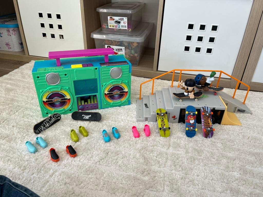 Hot Wheels Gettoblaster Skatepark +Tech Deck … (fingerboard), Enlèvement, Comme neuf