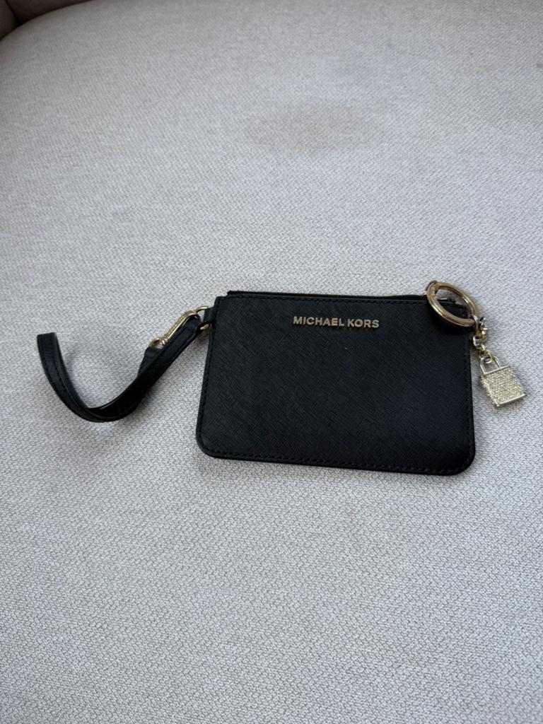 Portefeuille Mikael Kors, Handtassen en Accessoires, Portemonnees, Gebruikt, Zwart, Leder, Ophalen
