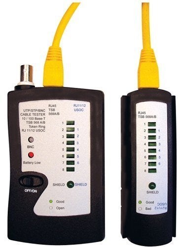 Meet- testapparaat RJ- coax- BNC-kabels, Verzenden