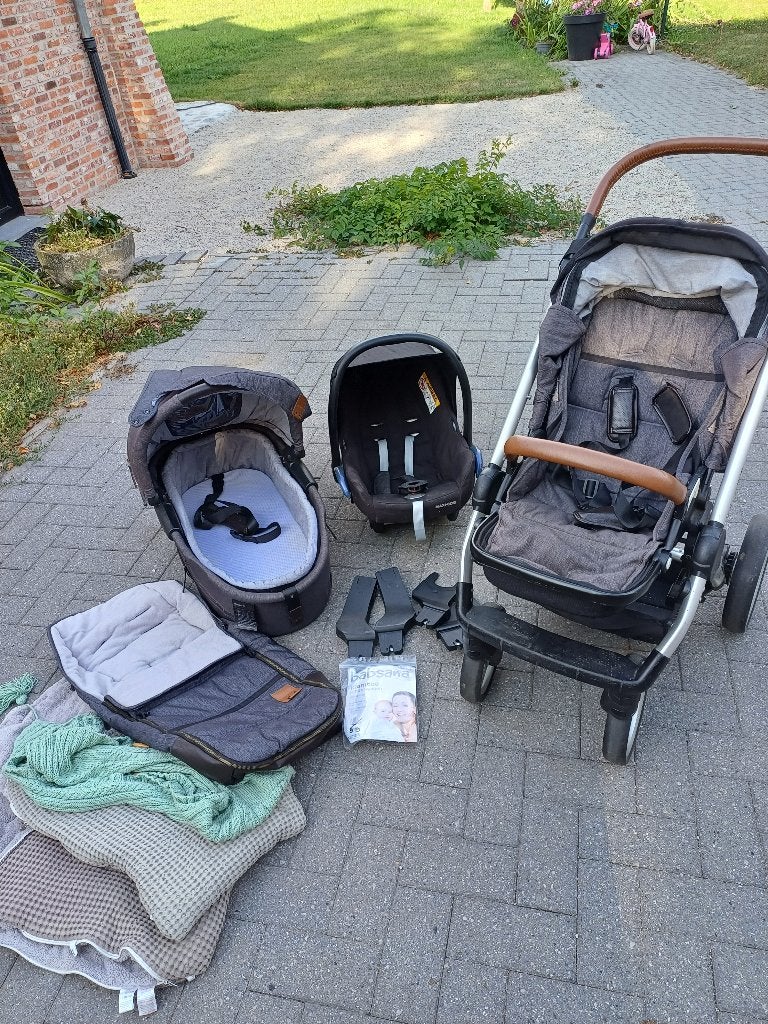 Buggy 3-in-1, Kinderen en Baby's, Ophalen, Gebruikt, Combiwagen, Met reiswieg