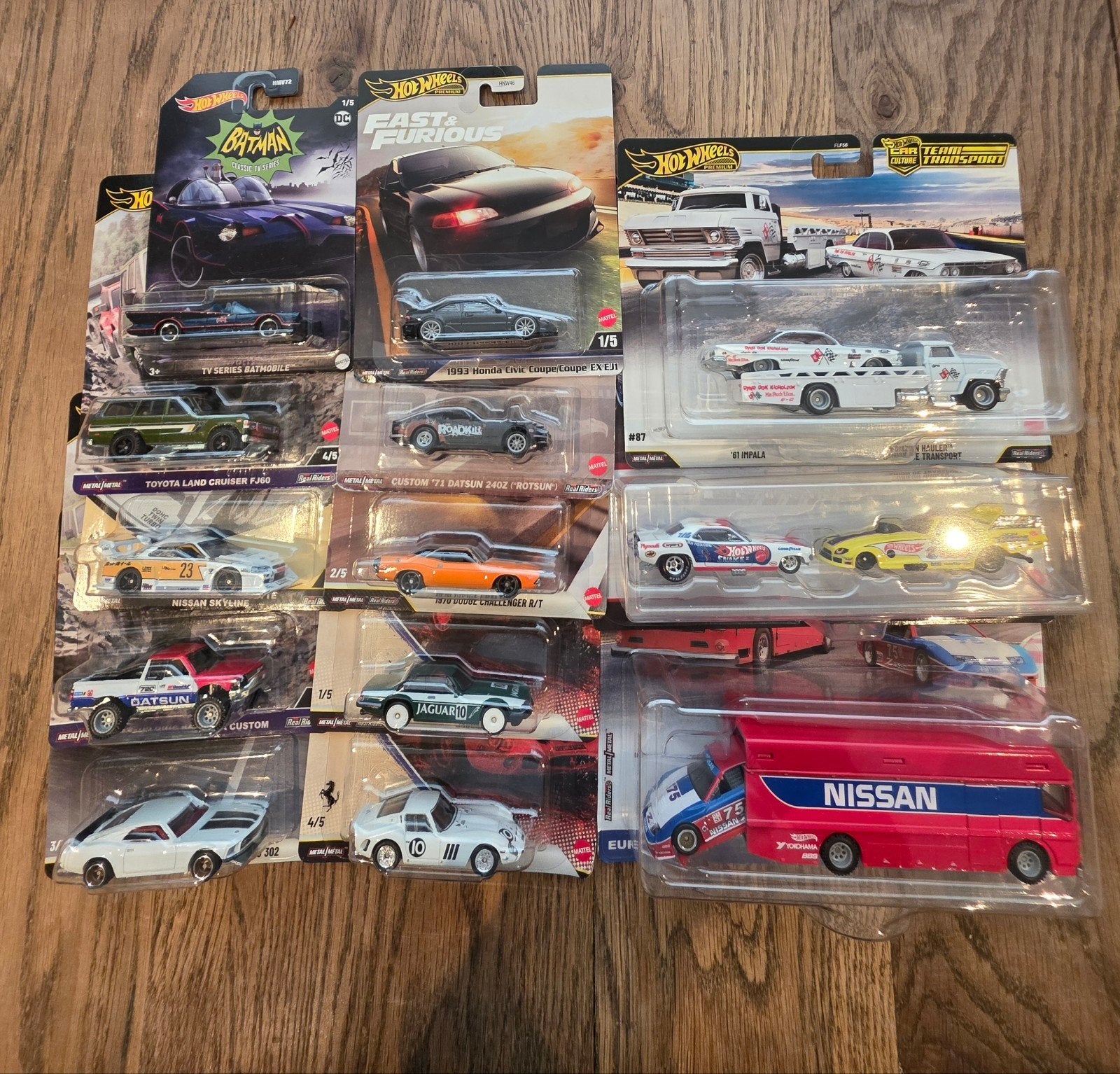 Diverse premium Hot Wheels Ferrari skyline...., Ophalen, Hot Wheels