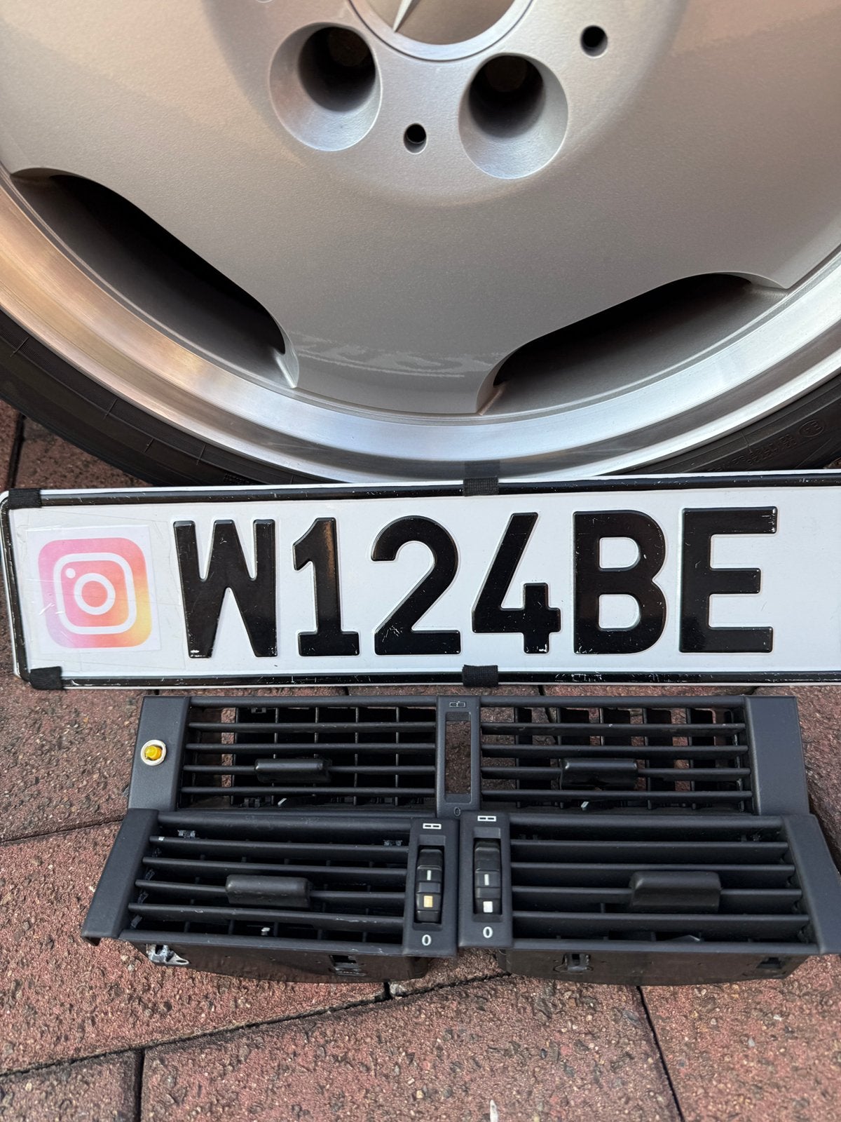 Mercedes w124 luchtroosters grille d’aération, Enlèvement