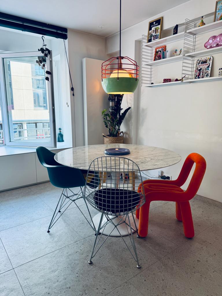 Set van 3 hippe design stoelen, Ophalen, Zo goed als nieuw