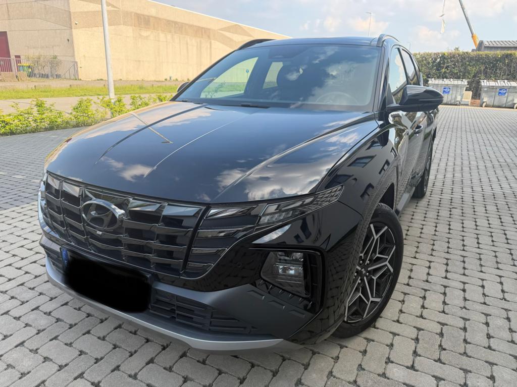 HYUNDAI TUCSUN 1.6 T-GDi 4WD Shine N-Line. Benzine/Elek, Auto's, Hyundai, Automaat, Euro 6, 1600 cc, Zwart