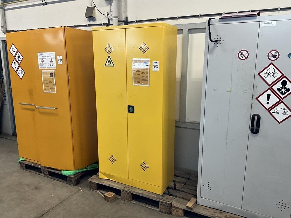 chemistry cabinet (with contents)