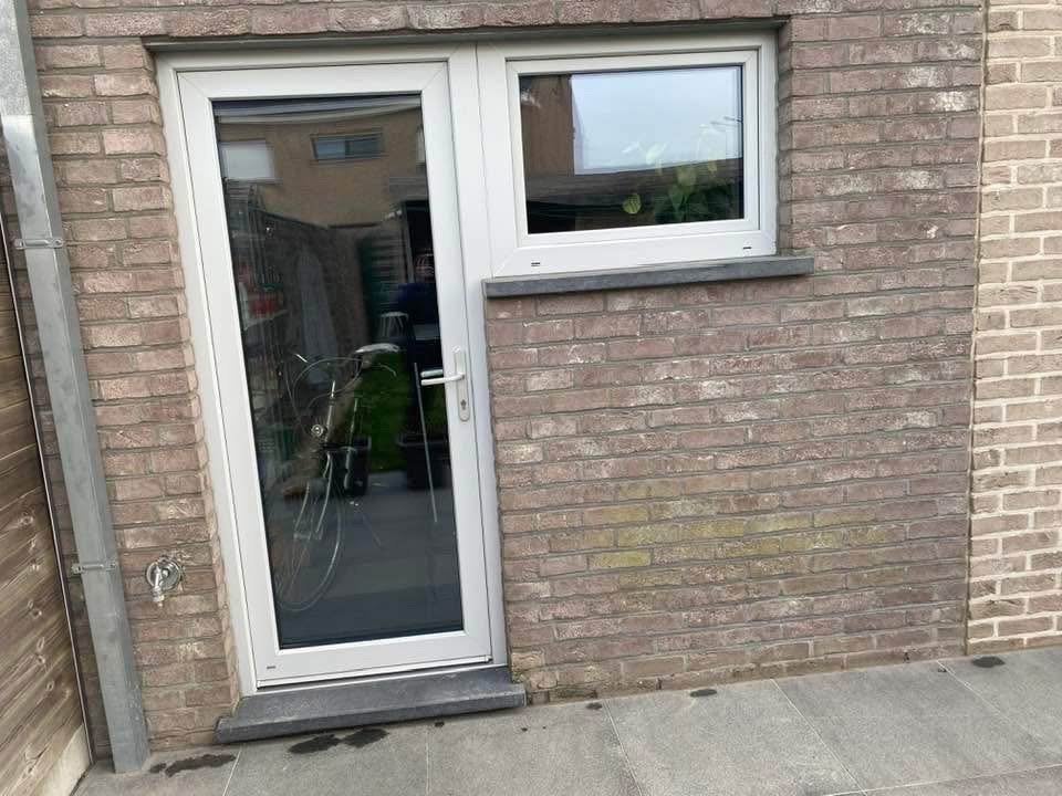 Pvc buitendeur, Double vitrage, 160 cm ou plus, Comme neuf, Enlèvement