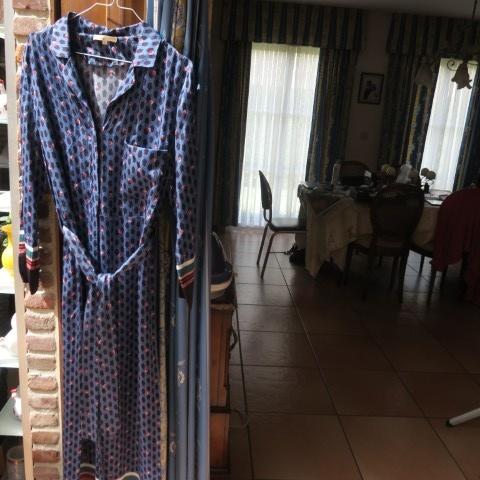 Jumpsuit print blauw rood met knooplint Maje mt 36, Kleding | Dames, Jumpsuits, Overige kleuren, Nieuw, Ophalen of Verzenden, Maje
