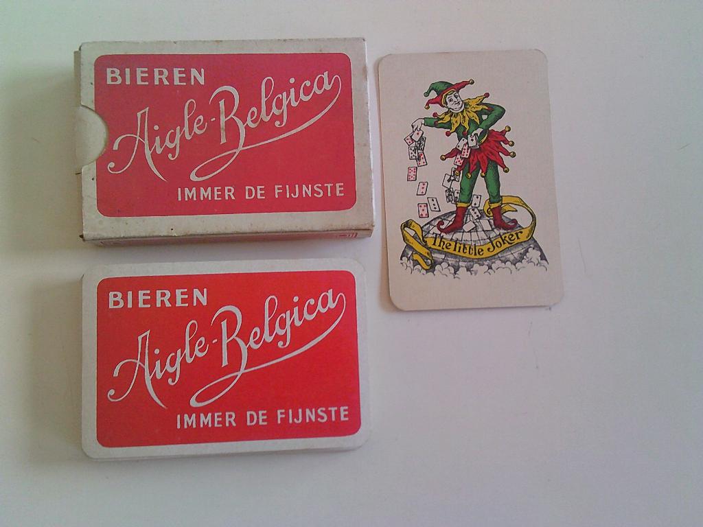 Spel speelkaarten brij Aigle Belgica uit Brugge, Verzamelen, Speelkaarten, Jokers en Kwartetten, Ophalen of Verzenden, Speelkaart(en)