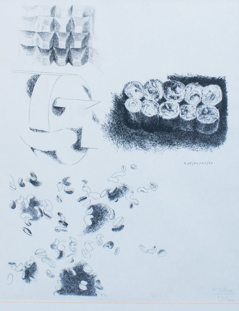 Fons De Vogelaere (1922-1998): Notjespotjes 69/200 (66x80cm, Genummerd, Ophalen
