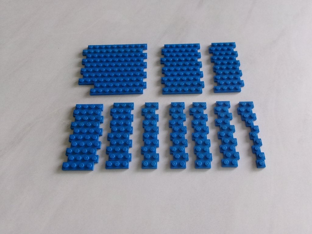Assiettes Lego bleues 1x, Enlèvement ou Envoi, Lego, Utilisé, Briques en vrac