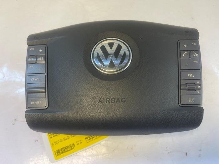 Airbag gauche (volant) d'un Volkswagen Phaeton, Volkswagen, -, 3 mois de garantie, Utilisé