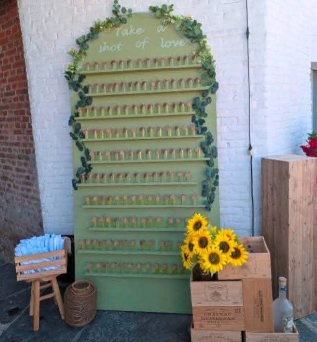 take a shot of love - decoratiebord huwelijk, Ophalen
