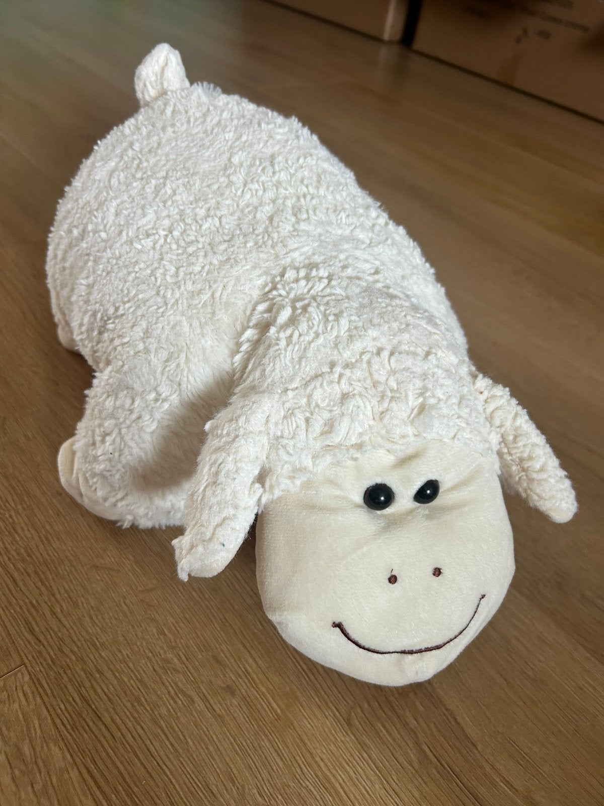 Knuffel/kussen schaap, Kinderen en Baby's, Speelgoed | Knuffels en Pluche, Ophalen, Zo goed als nieuw