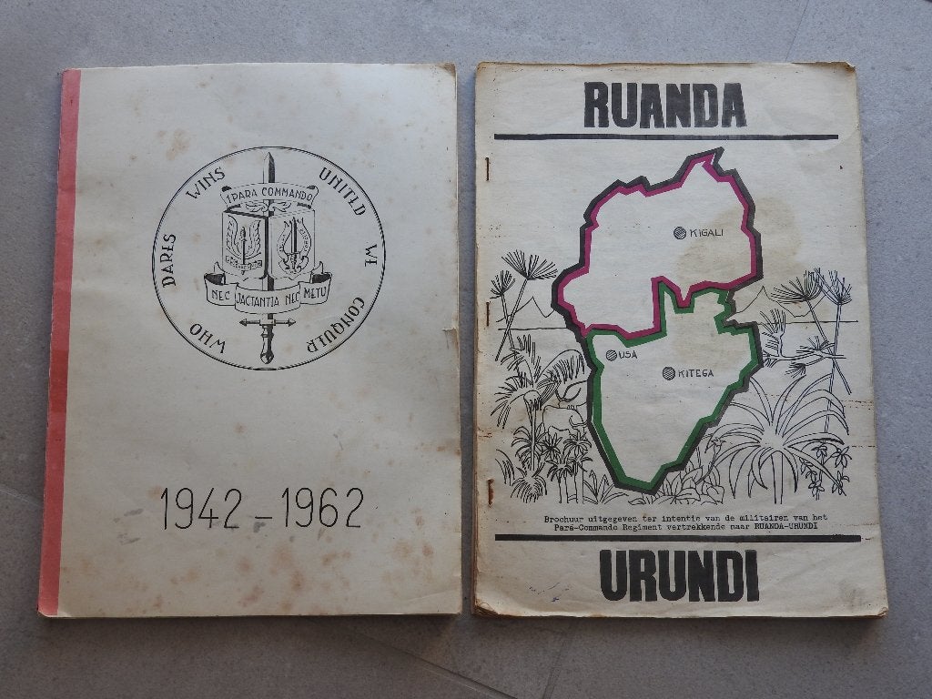 1960-62 Para Commando lot 2 ABL Brochures oa Ruanda Urundi, Ophalen of Verzenden, Overige soorten, Boek of Tijdschrift