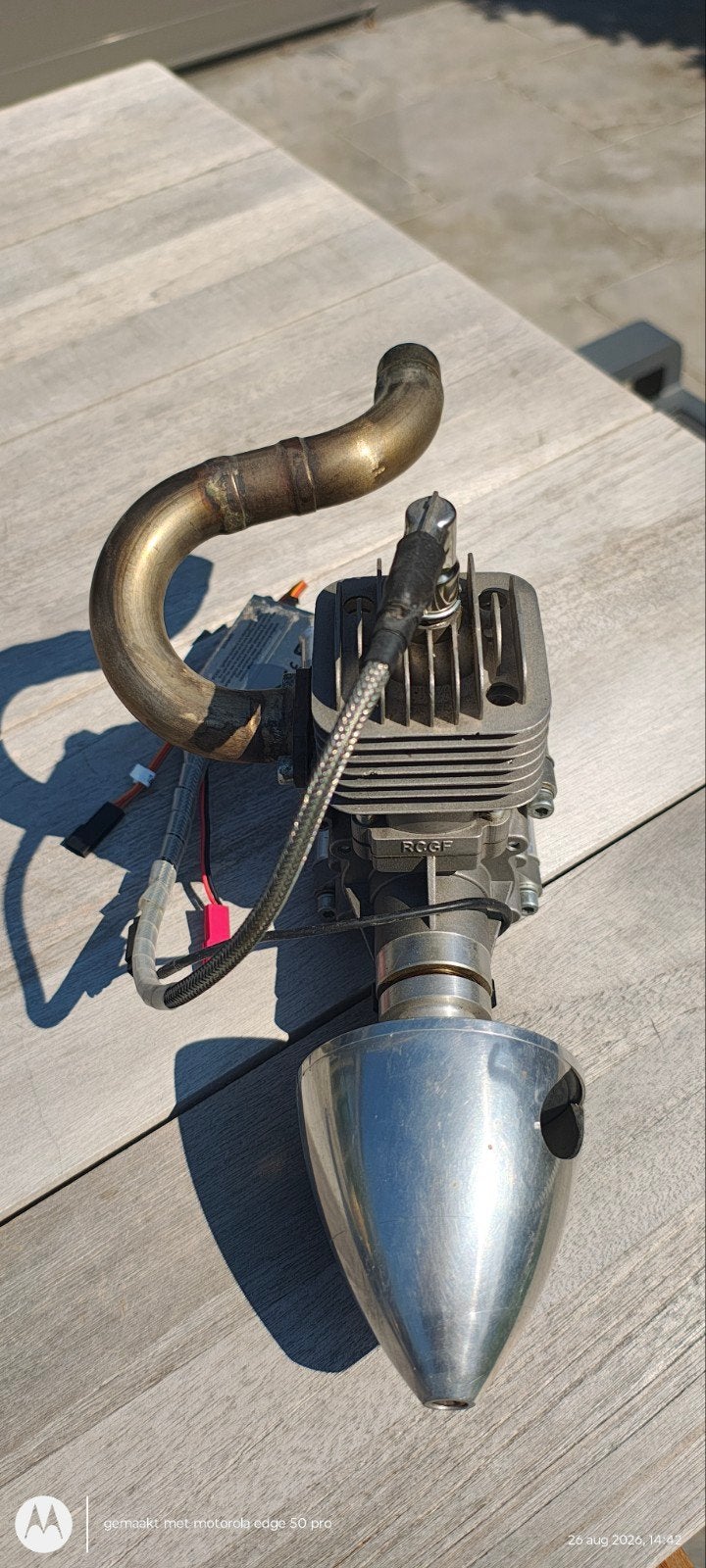 rcgf benzine motor 26cc, Hobby en Vrije tijd, Ophalen of Verzenden, Gebruikt, Benzine