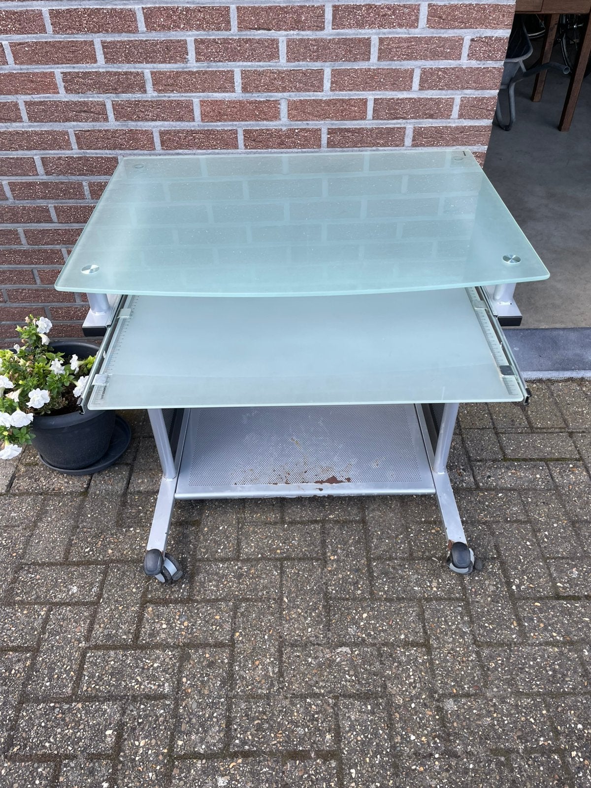 PC tafel, Huis en Inrichting, Kasten | Computermeubels, Ophalen, Gebruikt, 70 tot 120 cm, 70 tot 120 cm