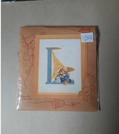 Pack de comptage Lanarte, modèle uniquement « Lettre L 34245, Hobby & Loisirs créatifs, Enlèvement ou Envoi, Utilisé, Broderies à la main