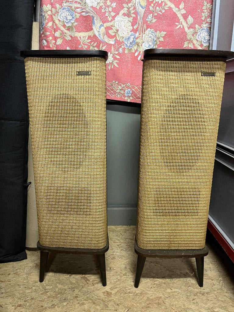 Grundig vintage speakers luidsprekers, Ophalen, Gebruikt, Vloerstaande luidspreker, Overige merken