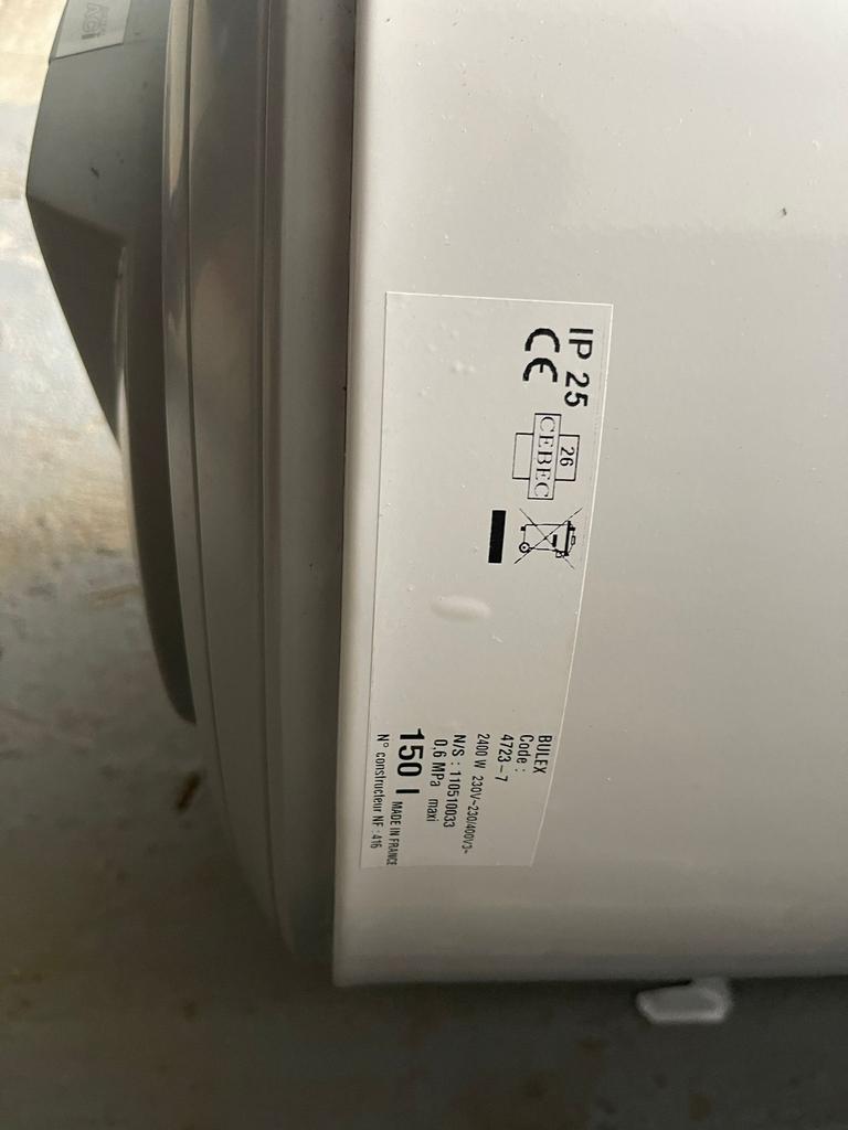 BELUX boiler 150L – elektrische boiler, Doe-het-zelf en Bouw, Ophalen, Zo goed als nieuw