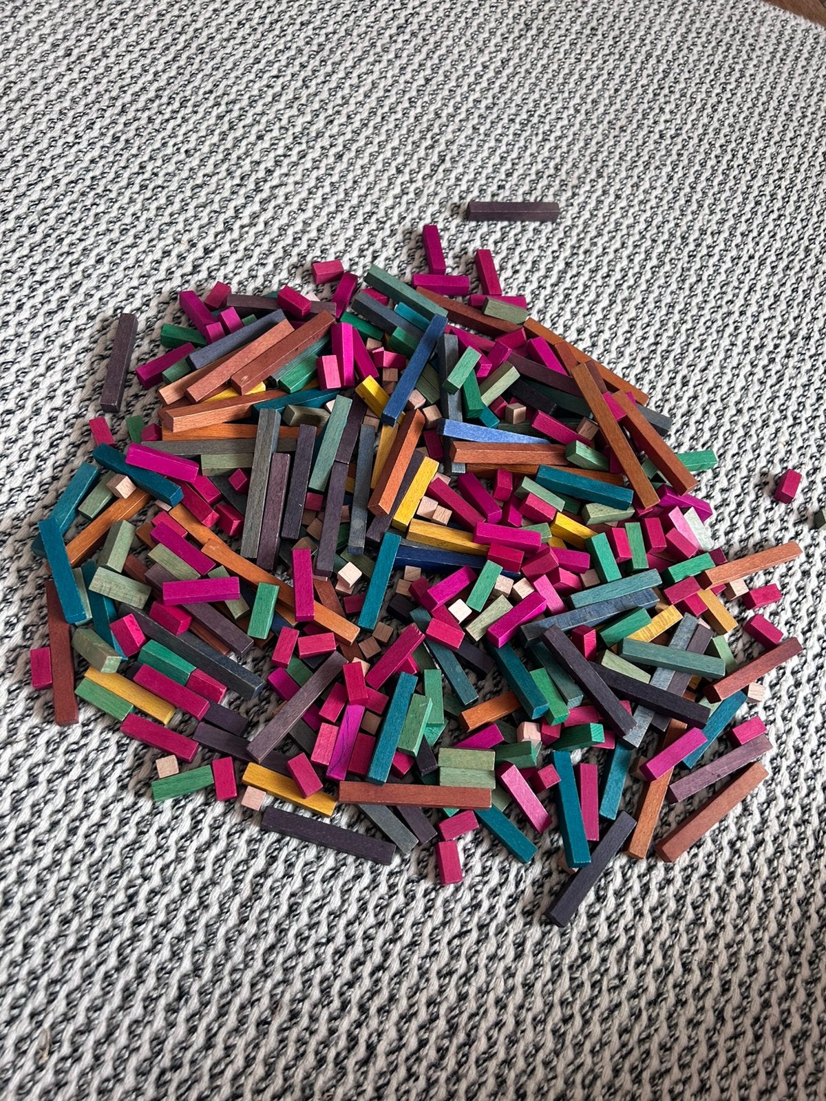 Vintage Cuisenaire staafjes, Kinderen en Baby's, Speelgoed | Bouwstenen, Ophalen, Gebruikt