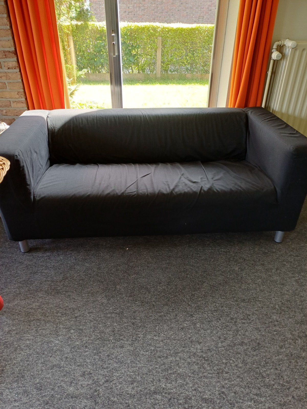 Klippan zetel Ikea zwart, Maison & Meubles, Canapés | Salons, Enlèvement