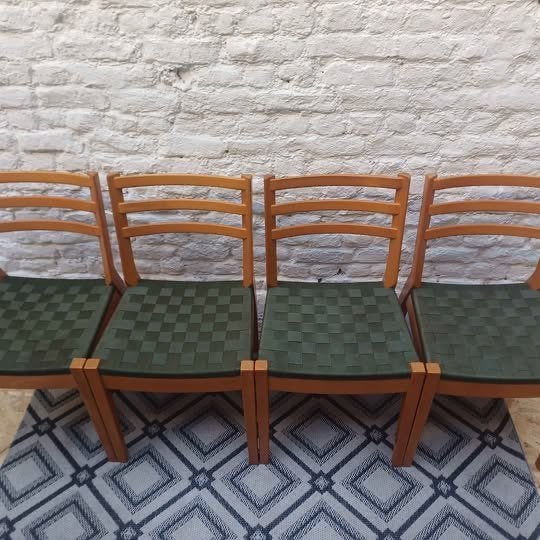 Set van 4 vintage IKEA INVIK-stoelen (1999), Ophalen, Gebruikt, Overige kleuren, Vier