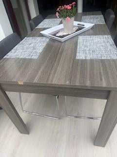 table de cuisine moderne avec 6 chaises gris, Maison & Meubles, Tables | Tables à manger, 150 à 200 cm, Cinq personnes ou plus