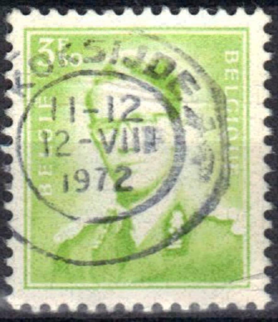 Belgique 1973 - Yvert 1659 - Roi Baudouin (ST), Envoi, Affranchi, Oblitéré, Maison royale