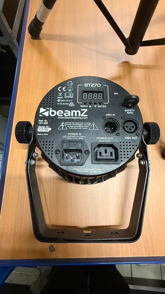 8x BeamZ BT270 LED PAR + Flightcase – Complete se, Ophalen, Zo goed als nieuw, Licht