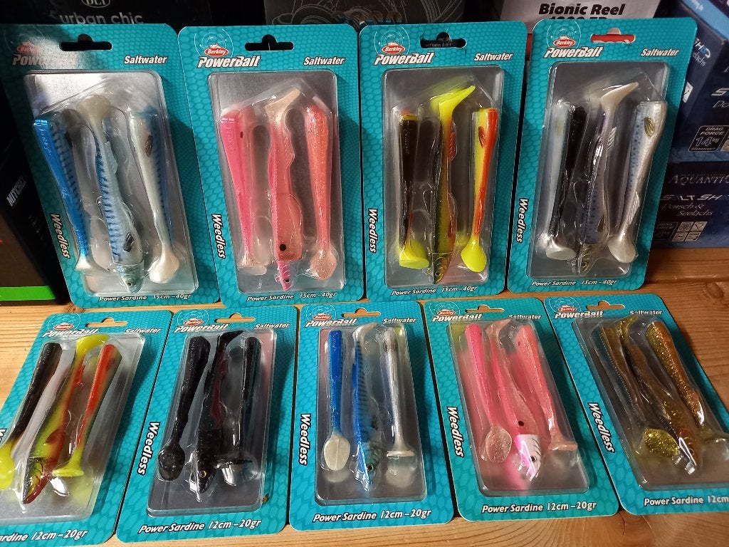 9 verpakkingen Power Sardine (12 en 15cm) voor €40,-, Ophalen of Verzenden, Nieuw, Overige typen
