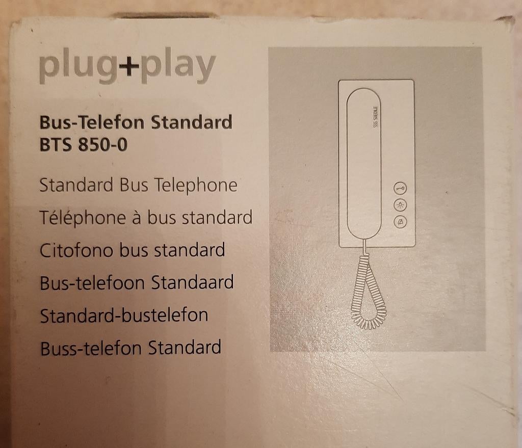 Siedle BTS 850-0 plug +play Argent NEUF, Ophalen, Nieuw, Overige typen