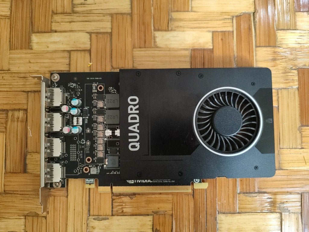 NVIDIA QUADRO P2000 5GB, PCI-Express 3, Gebruikt, DisplayPort, Ophalen of Verzenden