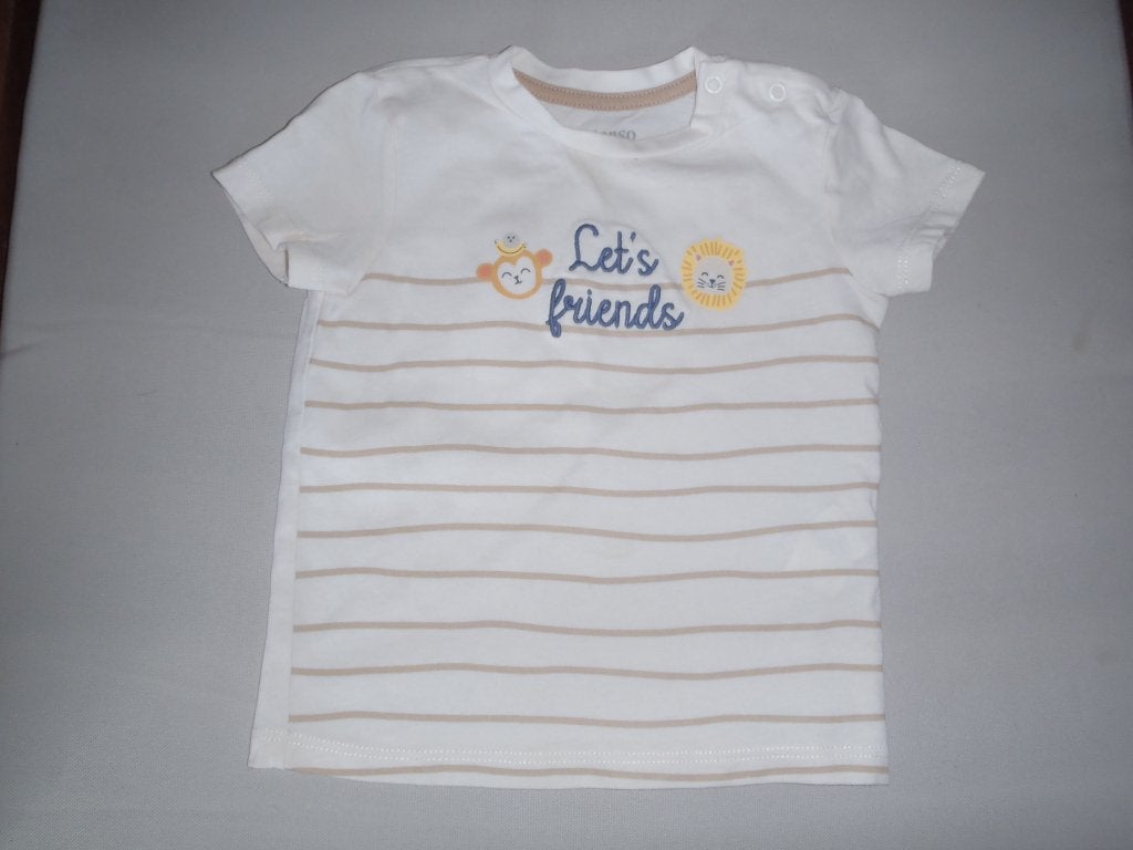 T-shirt maat 74, Kinderen en Baby's, Babykleding | Maat 74, Ophalen of Verzenden, Zo goed als nieuw, Jongetje, Overige typen