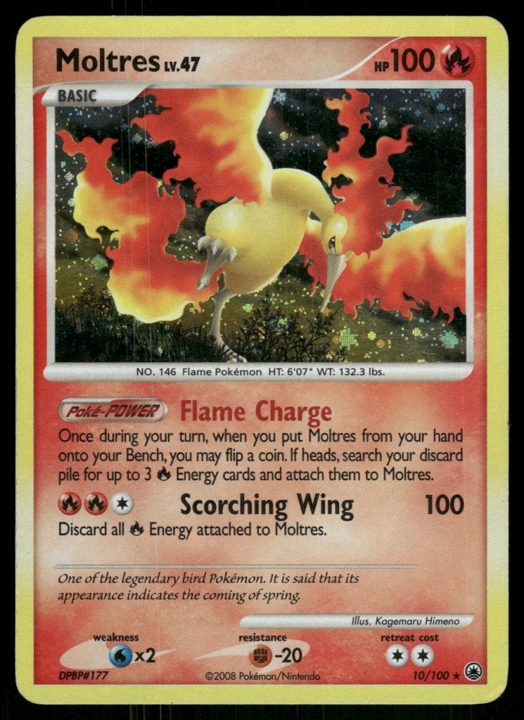 Moltres 10/100 - Majestic Dawn, Hobby en Vrije tijd, Verzenden, Gebruikt