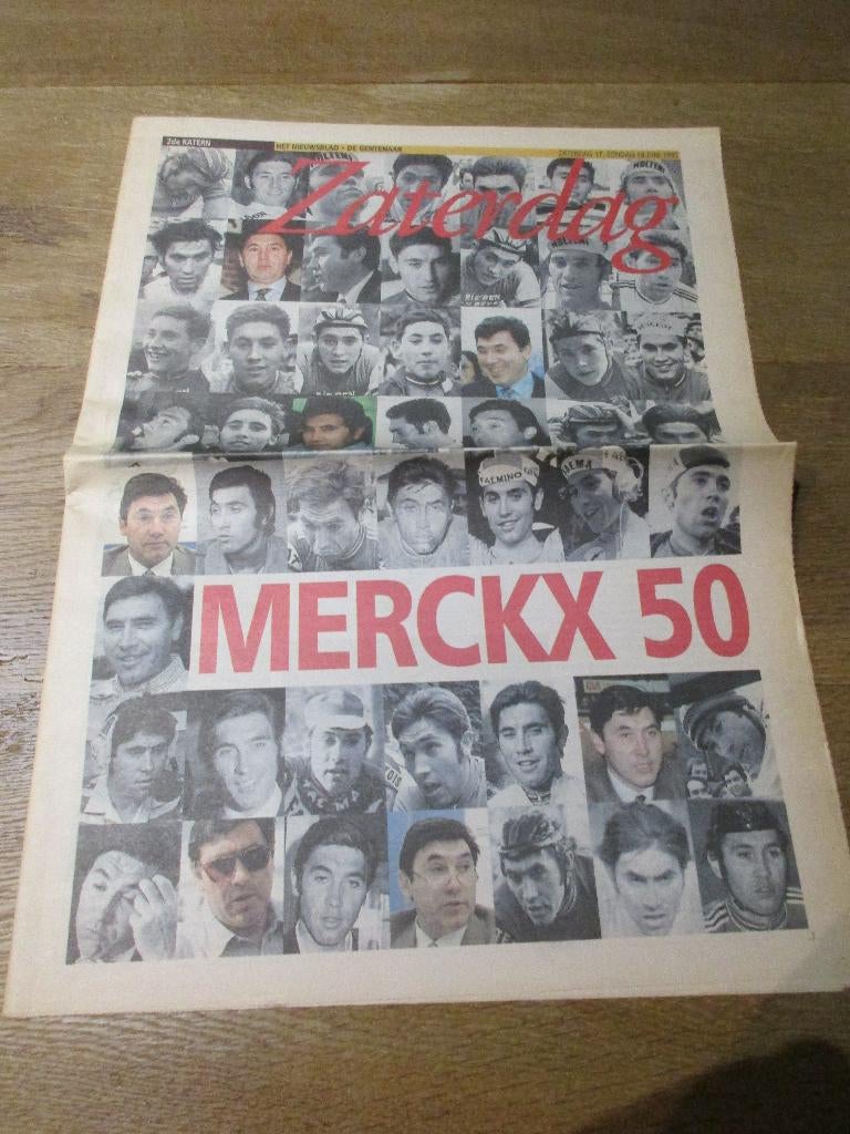 EDDY MERCKX 50 - KATERN HET NIEUWSBLAD JUNI 1995, Verzamelen, Tijdschriften, Kranten en Knipsels, Ophalen of Verzenden, 1980 tot heden