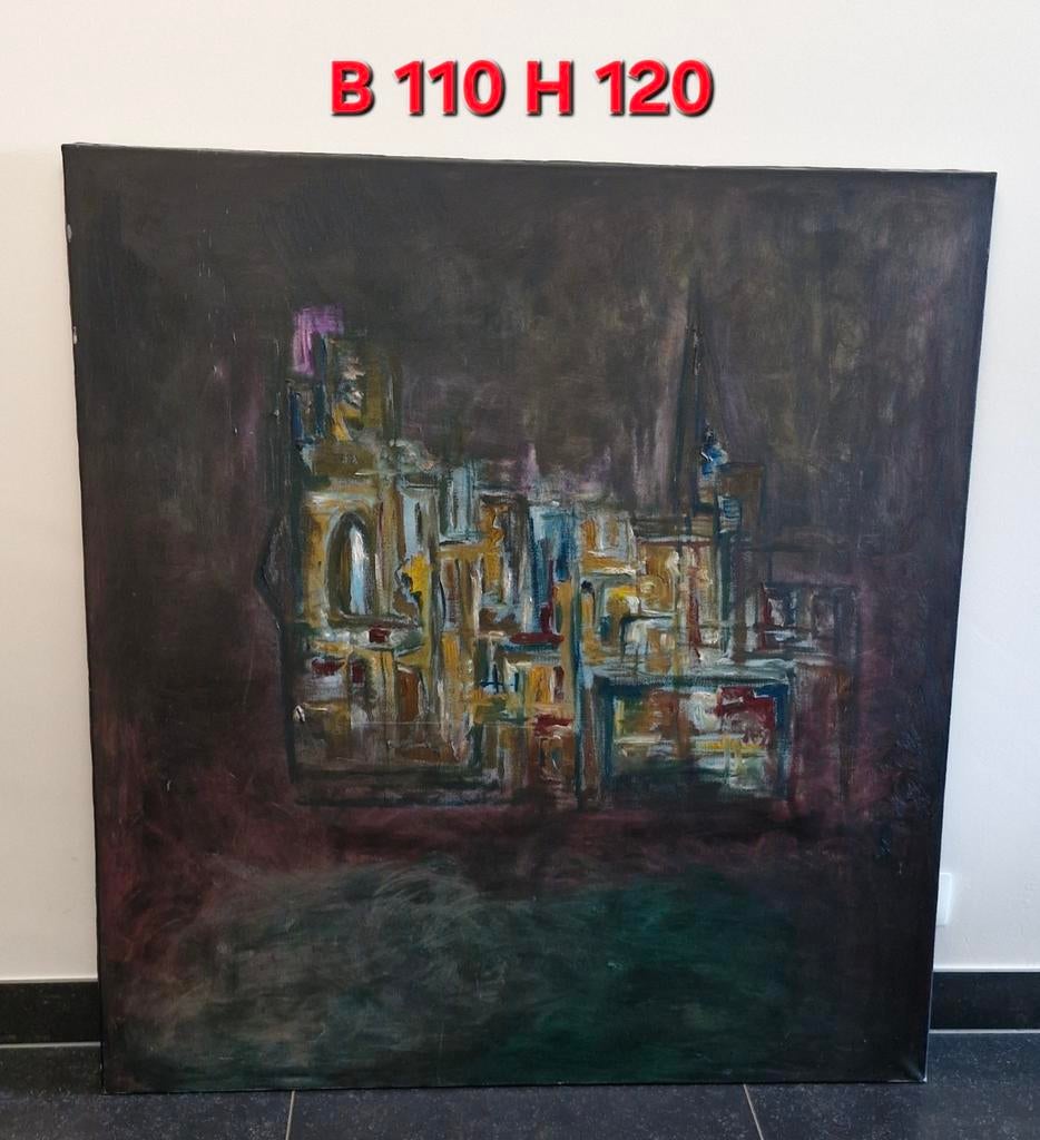 Joli grand tableau, non signé, Enlèvement