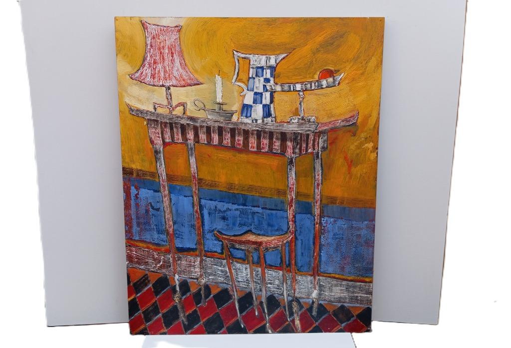 oud schilderij gesigneerd impressionisme, Ophalen of Verzenden