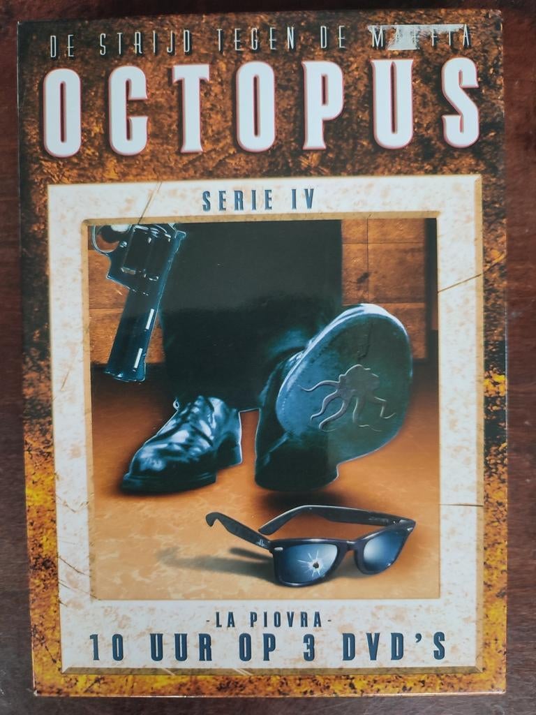 3-DVDbox : OCTOPUS ( LA  PIOVRA ) serie IV (4), Ophalen of Verzenden, Zo goed als nieuw