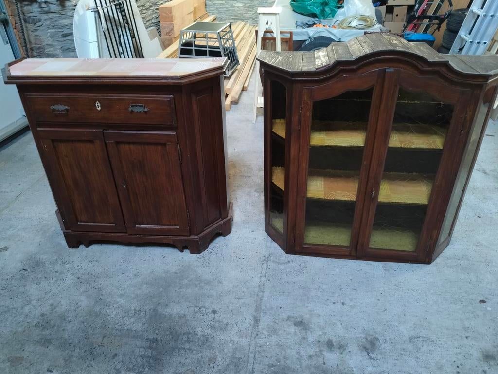 Vitrine en bois, Antiquités & Art, Enlèvement