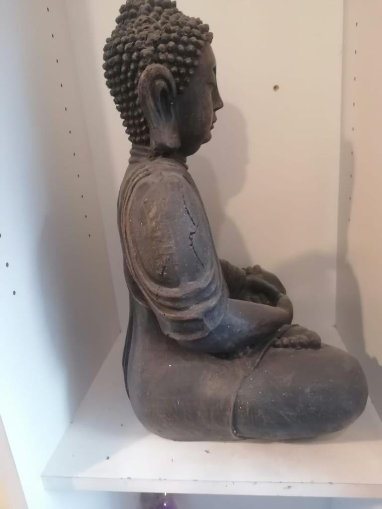 Bouddha en porcelaine – 30  50 cm – belle pièce décorative, Enlèvement