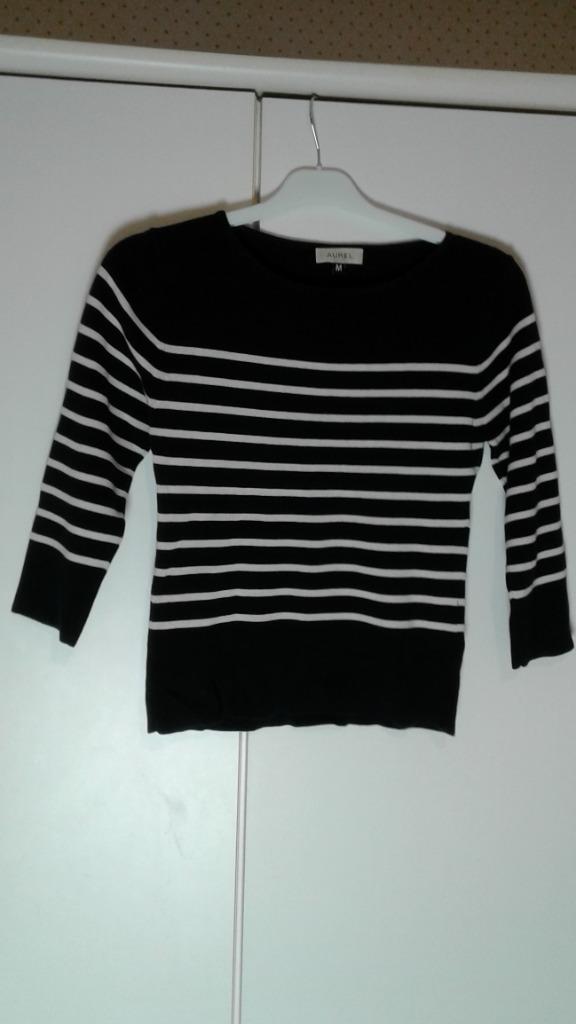 Pull marinière noir et blanc Aurel, Vêtements | Femmes, Enlèvement ou Envoi, Comme neuf, Blanc