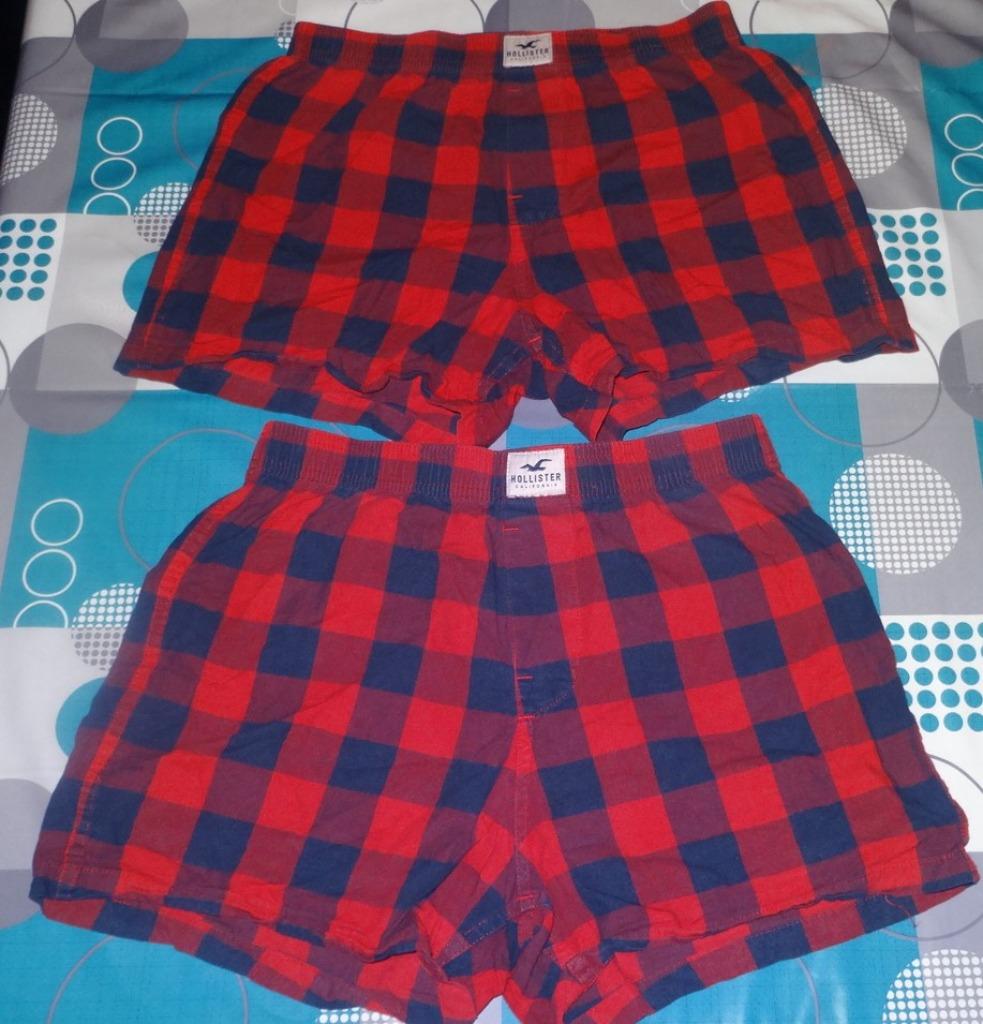 S small boxer caleçon Hollister rouge et noir à carreaux, Enlèvement ou Envoi, Rouge, Hollister, Boxer