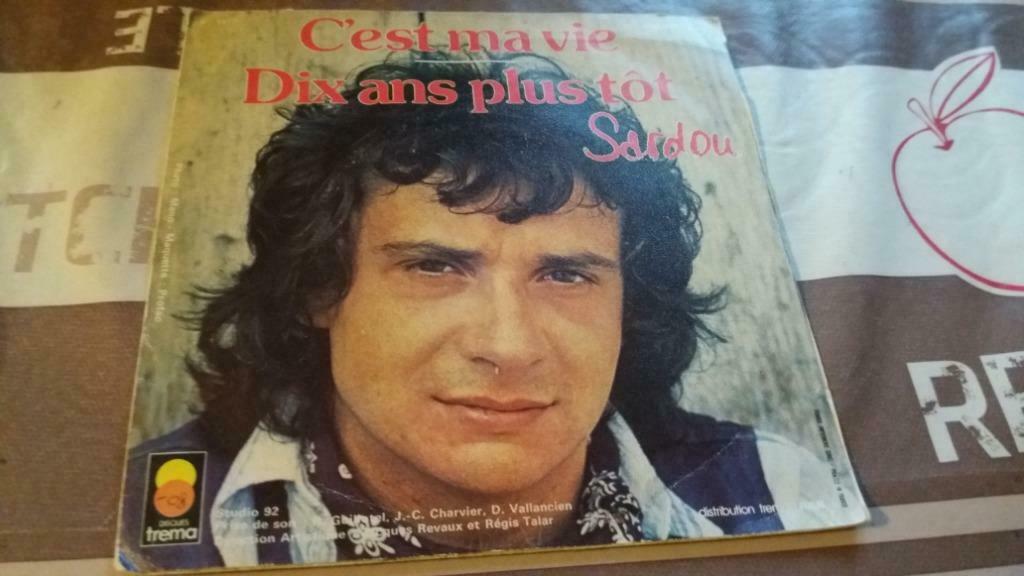 Disque vinyl 45 tours michel sardou c'est ma vie, Enlèvement ou Envoi, Comme neuf