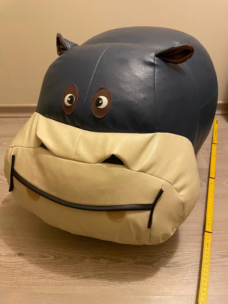 Hippo décoratif en cuir (L40 x L65), Enlèvement, Comme neuf