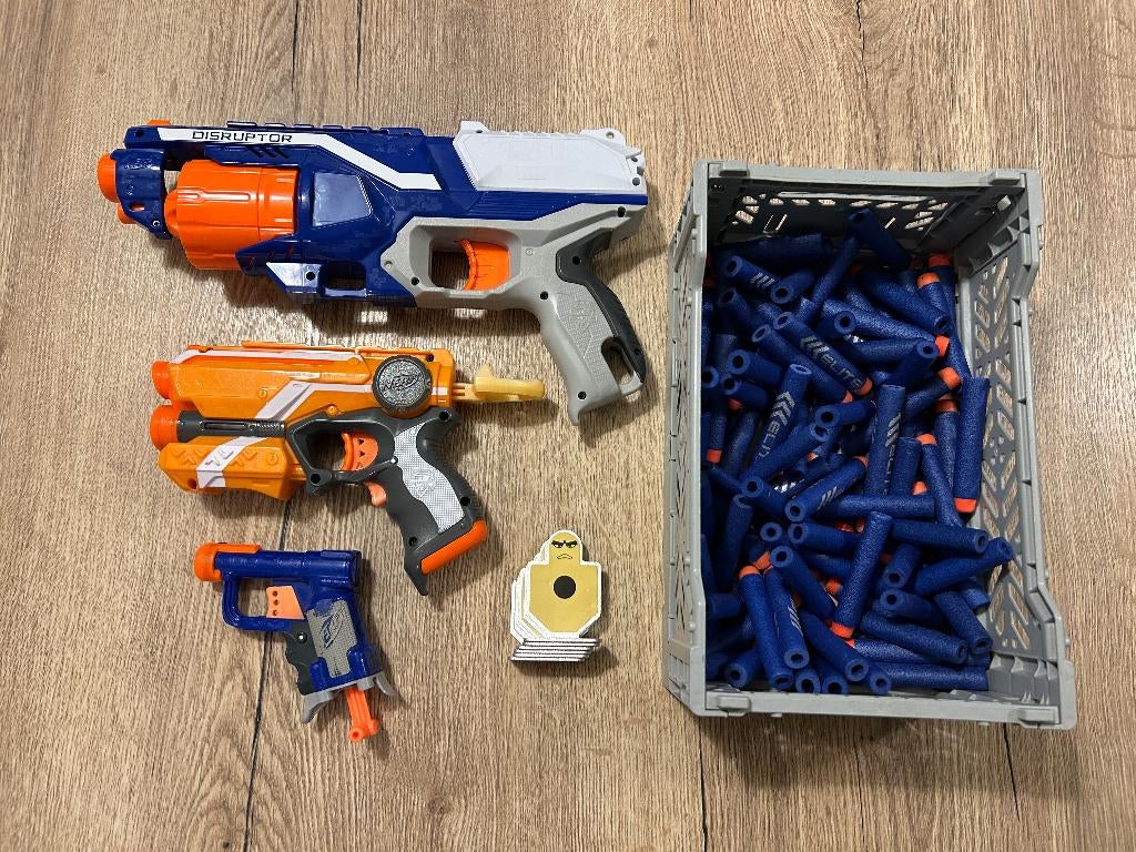 Nerf geweer met heel veel pijltjes, Ophalen, Zo goed als nieuw