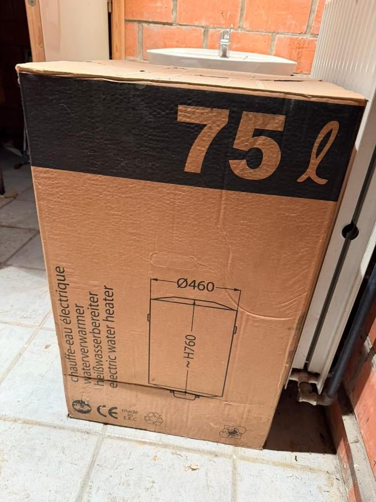 Waterverwarmer Boiler, Doe-het-zelf en Bouw, 20 tot 100 liter, Ophalen, Nieuw, Boiler