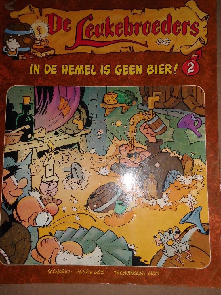 De Leukebroeders - In de hemel is geen bier, Coolen Peter, Enlèvement ou Envoi, Une BD, Utilisé