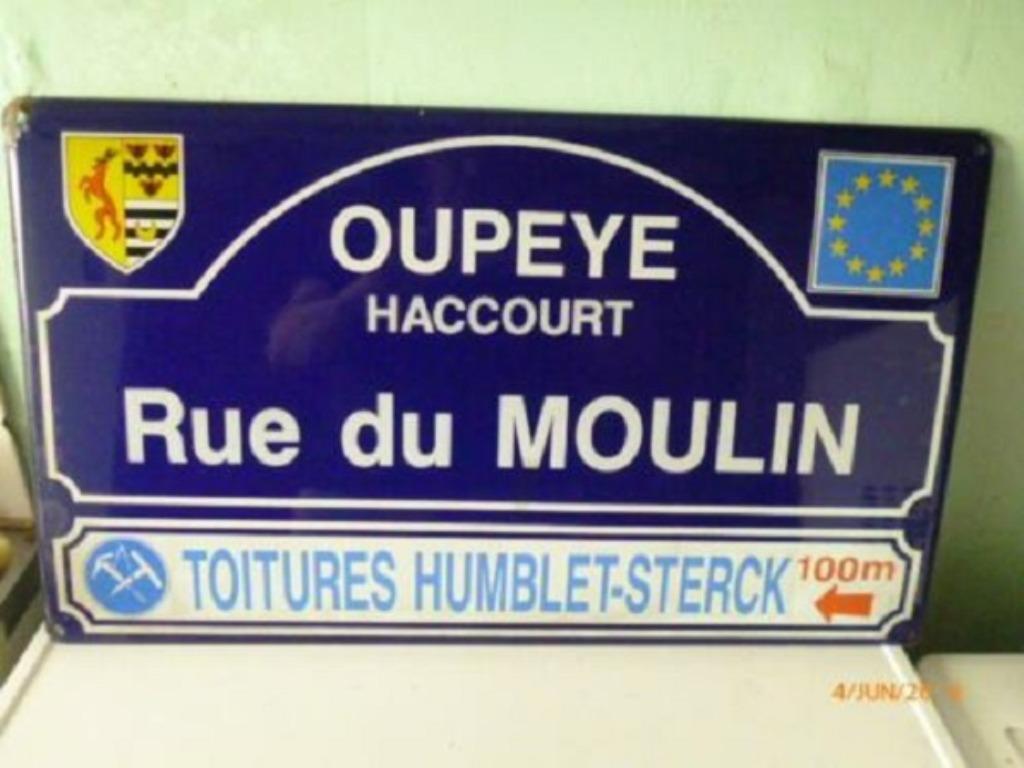 Ancienne Plaque Belge émailler, Enlèvement ou Envoi, Utilisé, Panneau publicitaire
