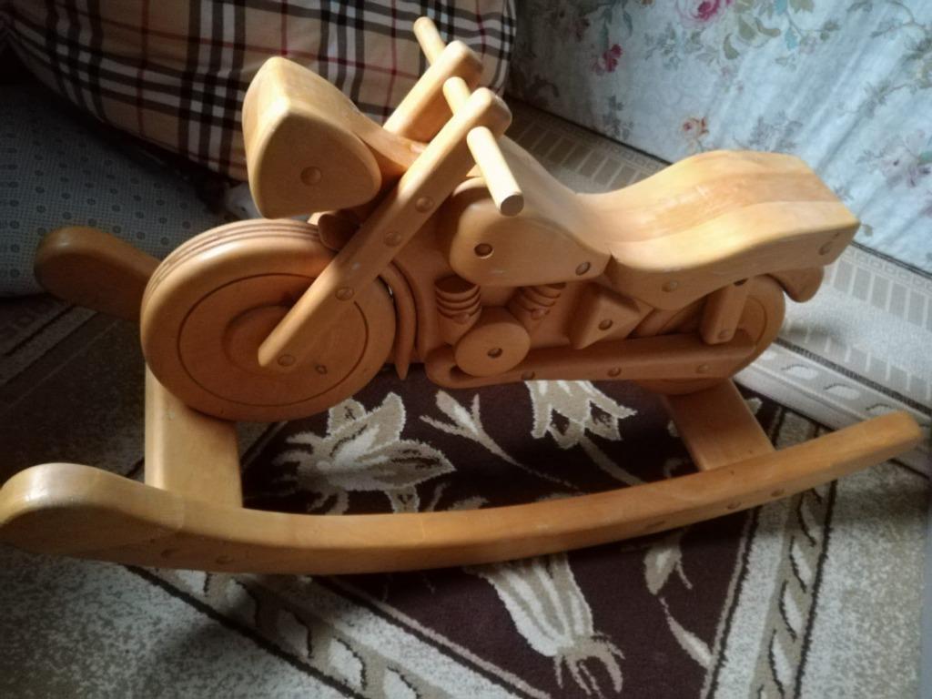 Houten schommelbrommer vintage, Enlèvement, Comme neuf